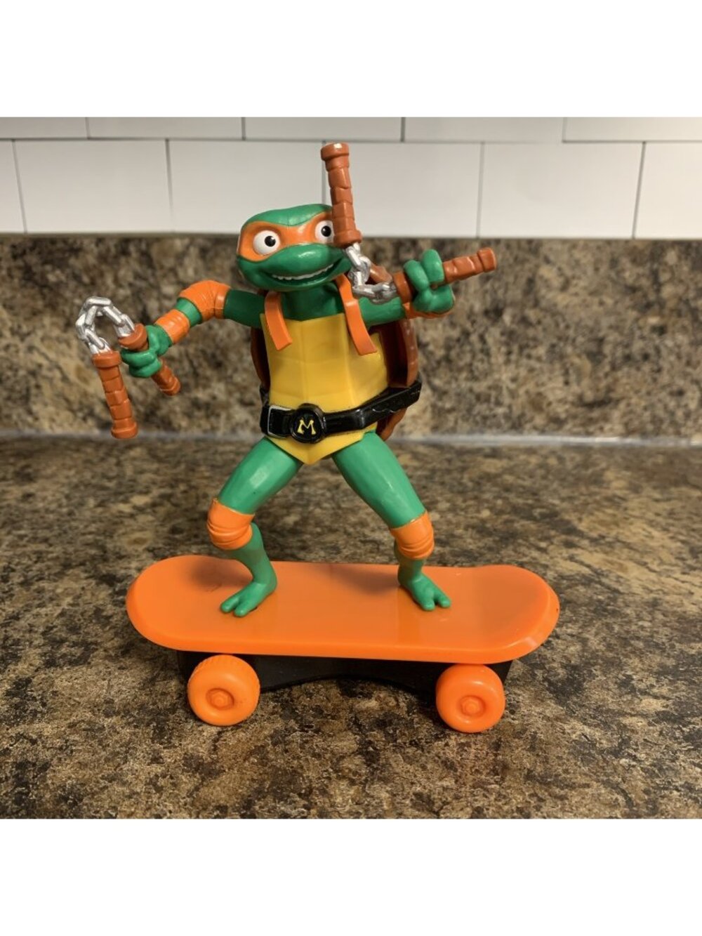 TMNT Raphael Ninja Turtles Mutant Mayhem Sewer Shredders Skateboard Pull Back